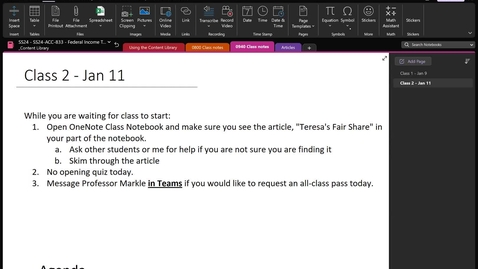 Thumbnail for Class 2 - Jan 11, 2024