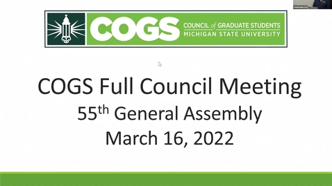 Thumbnail for entry COGS Full Council 03.16.22