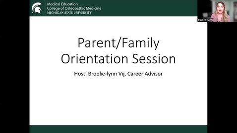 Thumbnail for entry COM2026 Orientation 6.15.22 Parents and Families