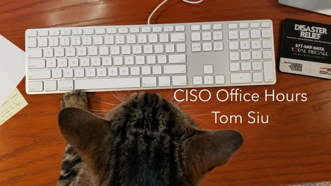 Thumbnail for entry CISO Office Hours 2 June, 2023