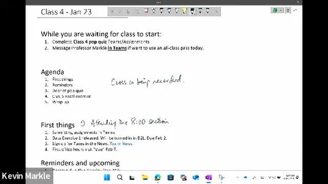 Thumbnail for ACC833 Class 4 - Jan 23