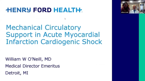 Thumbnail for Mechanical Circulatory Support in Acute Myocardial Infarction Cardiogenic Shock - September 24, 2024