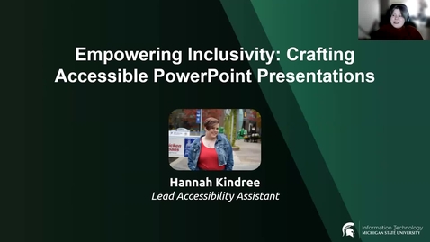 Thumbnail for entry Empowering Inclusivity: Crafting Accessible PowerPoint Presentations