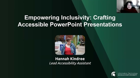 Thumbnail for Empowering Inclusivity: Crafting Accessible PowerPoint Presentations