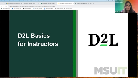 Thumbnail for entry D2L Basics for Instructors (08/25/2023)
