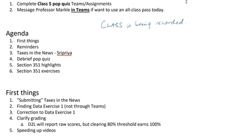 Thumbnail for Class 5 - Jan 23