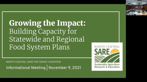 Thumbnail for North Central SARE PDP informational meeting