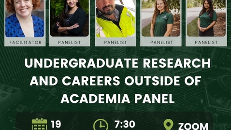 Thumbnail for entry Undergraduate Research and Careers Outside of Academia