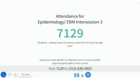 Thumbnail for entry Epidemiology / EBM Intersession 3P - 5/15/17
