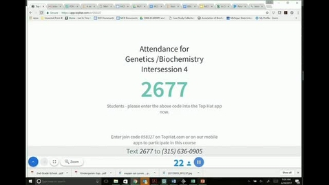 Thumbnail for entry Genetic Biochemistry Intersession 4 A 6/28/17_001