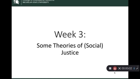 Thumbnail for entry OST 825 Gifford: Wk 3 Some Theories of (Social) Justice