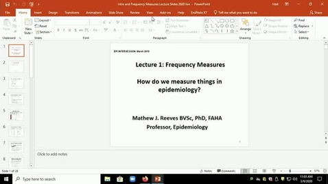 Thumbnail for entry Epidemiology / EBM Intersession 1A Week 1 Session 1 - 3/9/20