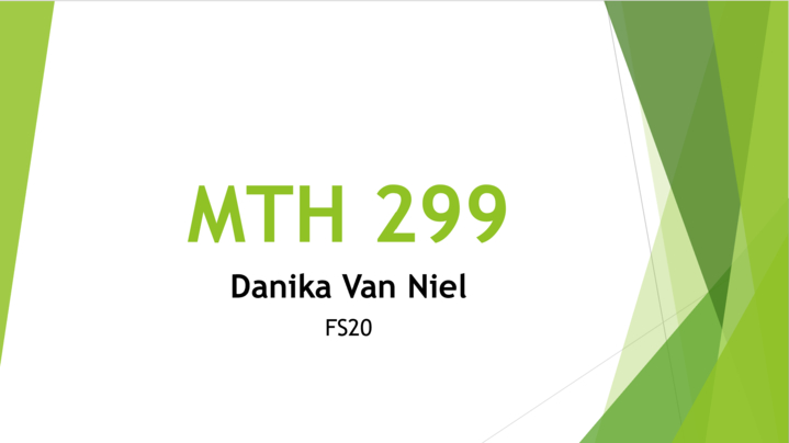 Thumbnail for channel FS20 MTH 299 - Danika Van Niel