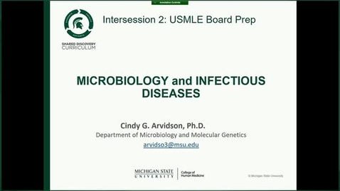 Thumbnail for entry Step 1 Intersession Basic Science Micro- Arvidson 4/9/19_001