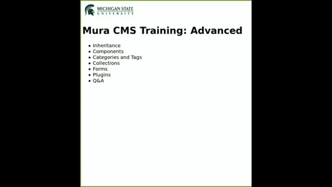 Thumbnail for entry Mura 7 Advanced Training