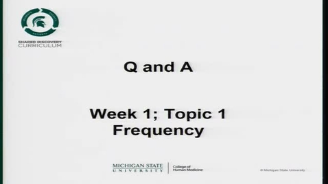 Thumbnail for entry Epidemiology / EBM Intersession 1A - 3/15/17 GR QandA