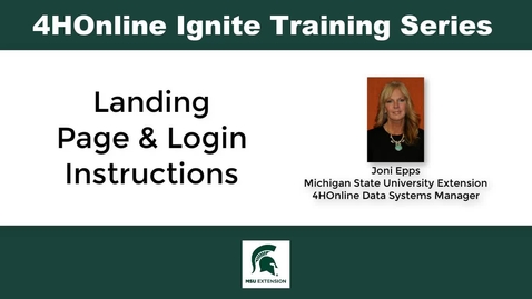Thumbnail for Landing Page and Login Instructions for New Staff