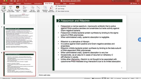 Thumbnail for Pharmphys wk3 antibiotics