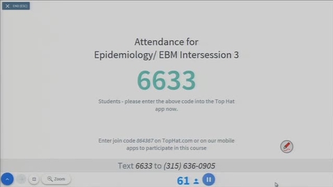 Thumbnail for entry Epidemiology / EBM Intersession 3P - 5/8/17