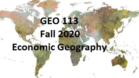 Thumbnail for GEO 113_ Fall 2020 - Welcome, syllabus, and class requirements