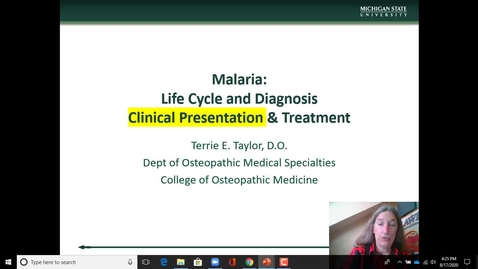 Thumbnail for entry IM618 - Malaria Part 3 - Clinical Presentation