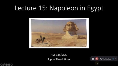 Thumbnail for Lecture 15: Napoleon in Egypt