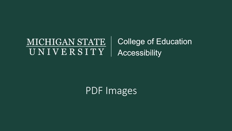 Thumbnail for PDF Images Tutorial