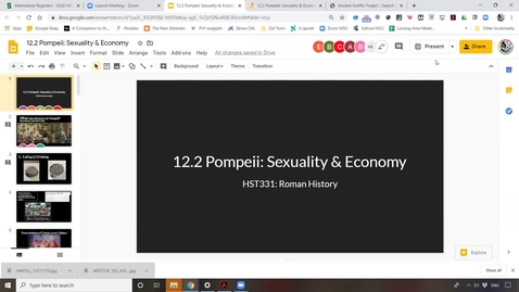 Thumbnail for entry Lecture 12.2  Pompeii: Sexuality &amp; Economy