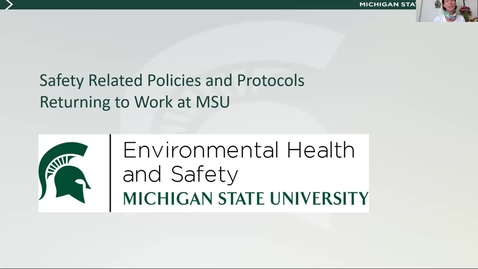 Thumbnail for EHS: Practices and Protocols for Returning to Work