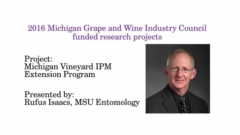 Thumbnail for Michigan Vineyard IPM Extension Program