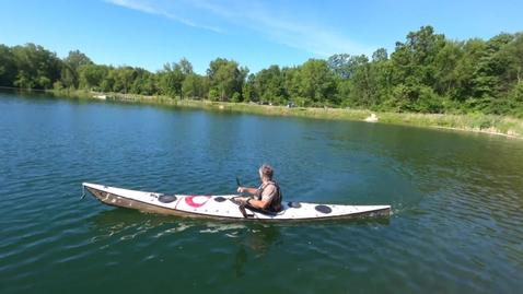 Thumbnail for kayak turning on the move