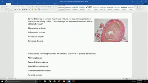 Thumbnail for entry Histology and Pathology Intersession 2A - 4/28/17