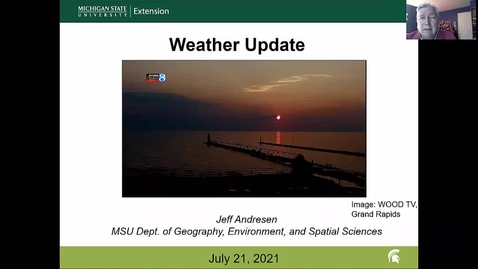 Thumbnail for entry Agricultural weather forecast for July 21, 2021