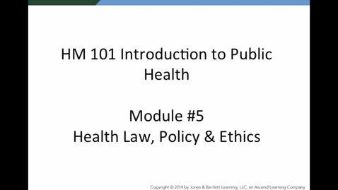 Thumbnail for HM 101 Module 5 Powerpoint Lecture
