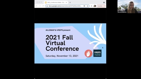 Thumbnail for entry ArLiSNAP VREPS 2021 Virtual Conference: Fresh Eyes + Q&amp;A