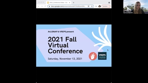 Thumbnail for ArLiSNAP VREPS 2021 Virtual Conference: Fresh Eyes + Q&amp;A