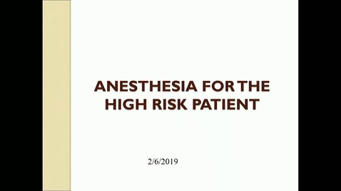 Thumbnail for entry VM 580-High risk patients-Wilson