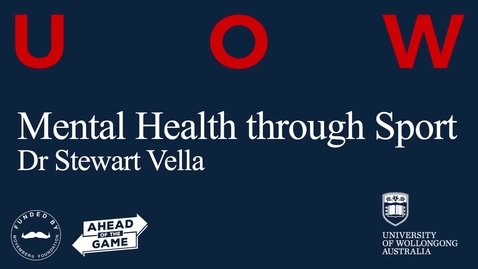 Thumbnail for entry S. Vella &quot;Protecting the Mental Health of Young Athletes&quot;