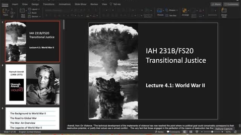 Thumbnail for entry Lecture 4.1 - part 1