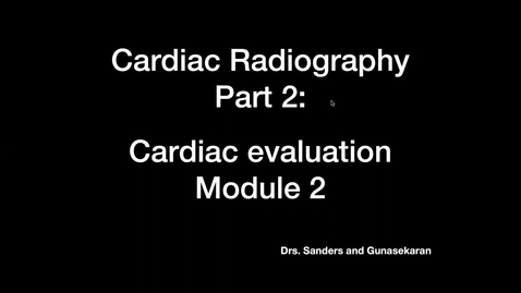 Thumbnail for entry VM 565-2021 D3 Cardiac radiography module 2 recognizing changes in the vasculature Video