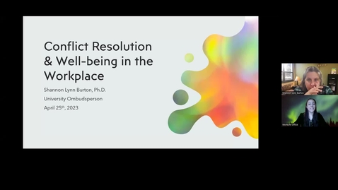 Thumbnail for Supervisor Training Series Part II: Conflict Resolution and Wellbeing in the Workplace