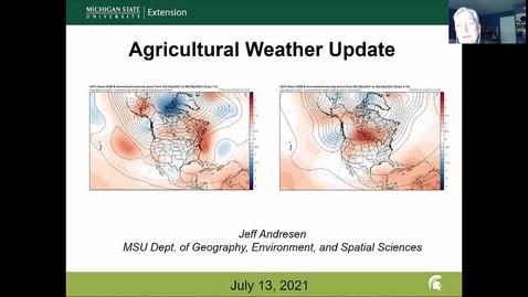 Thumbnail for entry Agricultural weather forecast for July 13, 2021