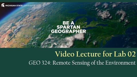 Thumbnail for GEO 324, Video Lecture: Lab 02