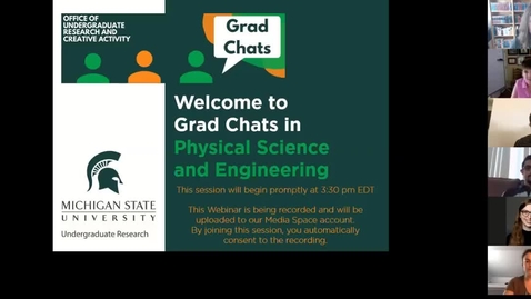 Thumbnail for entry Grad Chats in the Physical Sciences and Engineering