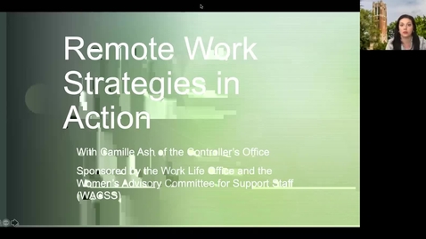 Thumbnail for entry Remote Work Strategies in Action