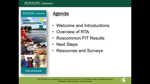 Thumbnail for Roscommon Rural Tourism Assessment Virtual Community Report Forum for Village of Roscommon