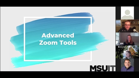 Thumbnail for entry IT Virtual Workshop - Advanced Zoom Tools