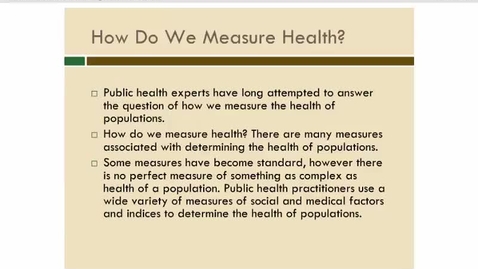 Thumbnail for entry The Measure of Health