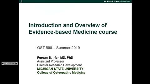 Thumbnail for OST598 Overview &amp; Intro to Research