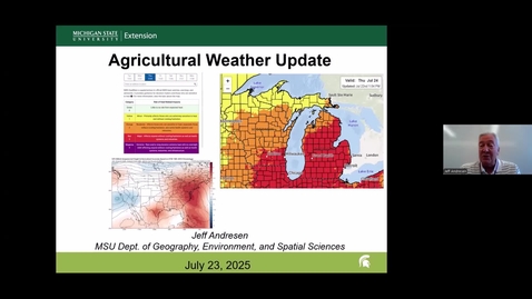 Thumbnail for Agricultural Weather Update - July 23, 2025